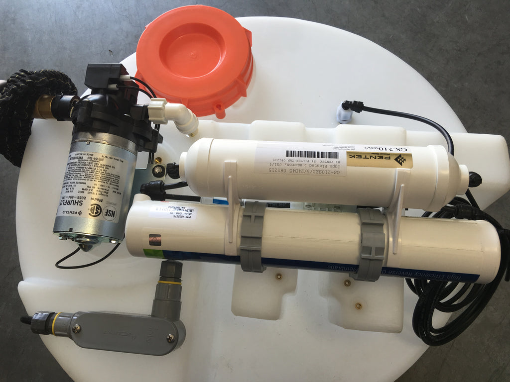 75 GPD Large Capacity Spot Free Car Rinse System with a 75 Gallon Stor ...